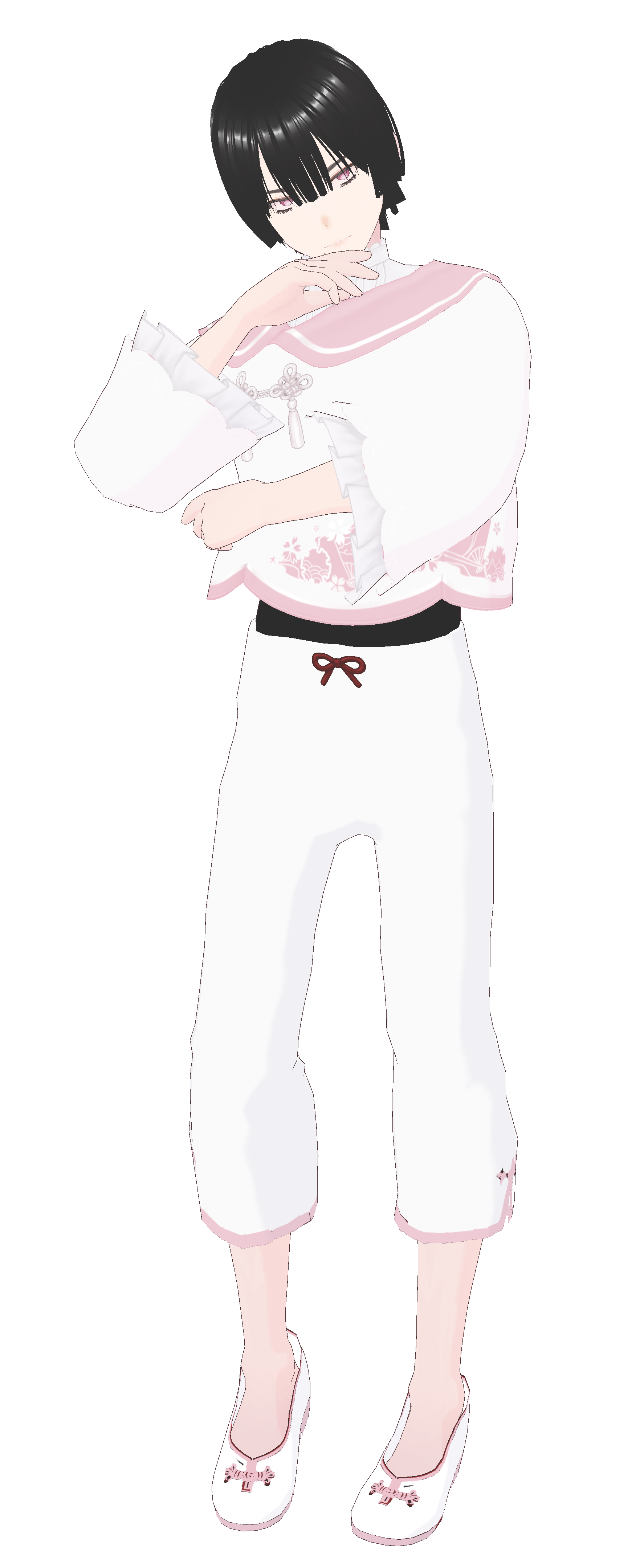 Sei, the curator, standing in his study.